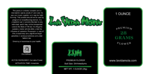 La Vida Mota - 1oz Jar label